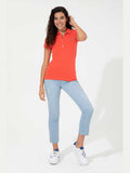 USPA Polo Shirt Women Risk Red VR213 USPOW052 MCH  US Polo Assn.