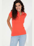 USPA Polo Shirt Women Risk Red VR213 USPOW052 MCH  US Polo Assn.