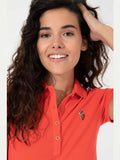 USPA Polo Shirt Women Risk Red VR213 USPOW052 MCH  US Polo Assn.