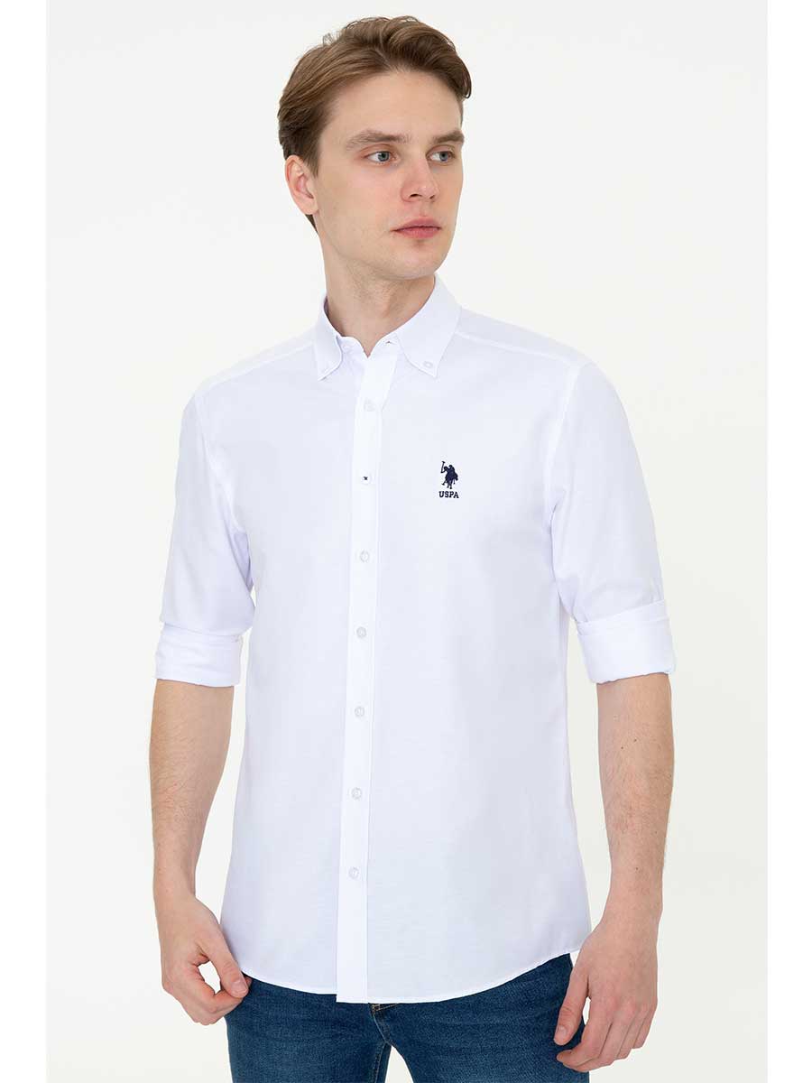 us polo white shirt for men