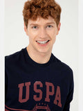 USPA Men Sweatshirt USPA Logo Navy VR033 USPSS119 USPA